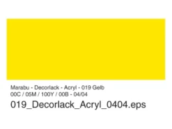 Marabu Decorlack Hobbymaling 50ml – 019 Gul