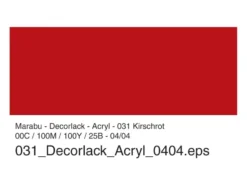 Marabu Decorlack Hobbymaling 50ml – 031 Kirsebærrød