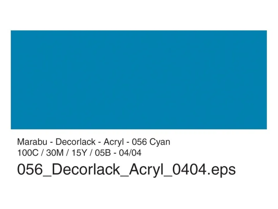 Marabu Decorlack Hobbymaling 50ml – 056 Cyan