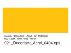 Marabu Decorlack Hobbymaling 50ml – 021 Mellomgul