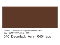 Marabu Decorlack Hobbymaling 50ml – 040 Mellombrun