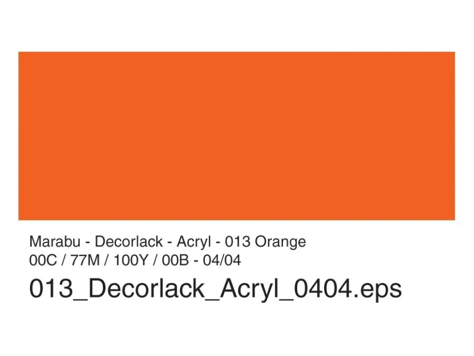 Marabu Decorlack Hobbymaling 50ml – 013 Orange