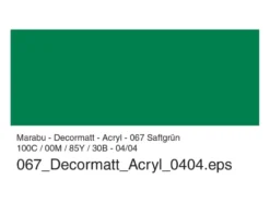 Marabu Decormatt Hobbymaling 50ml – 067 Klargrønn