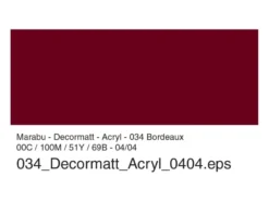 Marabu Decormatt Hobbymaling 50ml – 034 Bordeaux rød