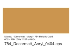 Marabu Decormatt Hobbymaling 50ml – 784 Metallic gull