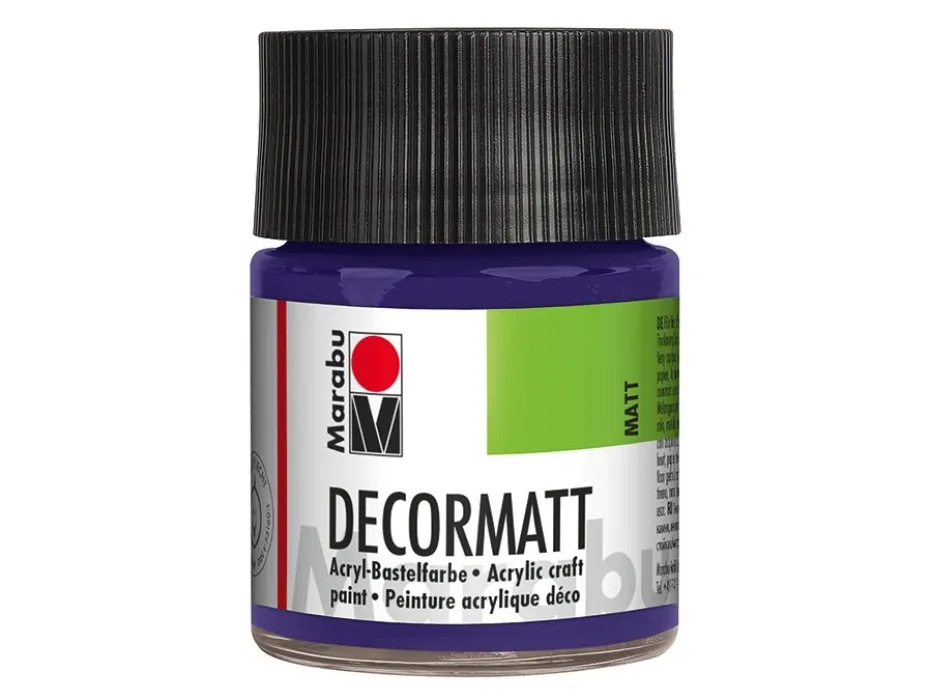 Marabu Decormatt Hobbymaling 50ml – 051 Mørk fiolett