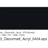 Marabu Decormatt Hobbymaling 50ml – 073 Sort