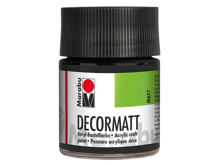 Marabu Decormatt Hobbymaling 50ml – 073 Sort