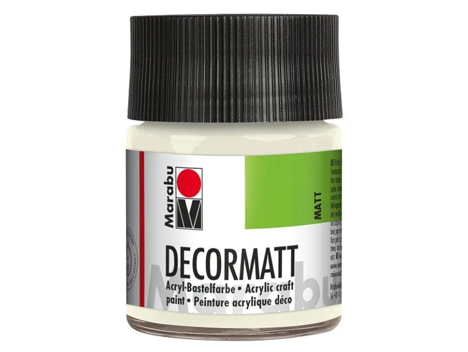Marabu Decormatt Hobbymaling 50ml – 070 Hvit