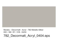 Marabu Decormatt Hobbymaling 50ml – 782 Metallic sølv