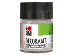 Marabu Decormatt Hobbymaling 50ml – 782 Metallic sølv