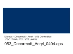 Marabu Decormatt Hobbymaling 50ml – 053 Mørk blå
