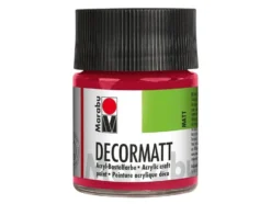 Marabu Decormatt Hobbymaling 50ml – 032 Karminrød