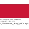 Marabu Decormatt Hobbymaling 50ml – 031 Kirsebærrød