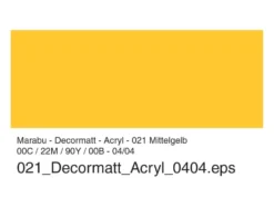 Marabu Decormatt Hobbymaling 50ml – 021 Mellomgul