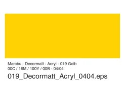Marabu Decormatt Hobbymaling 50ml – 019 Gul