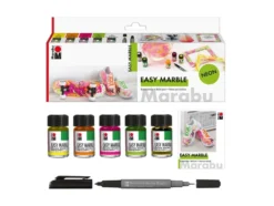 Marabu Easy Marble Marmoreringsfarge Sett – Neon