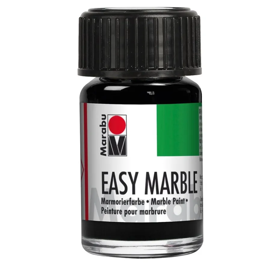 Marabu Easy Marble Marmoreringsfarge 15ml – 073 Sort