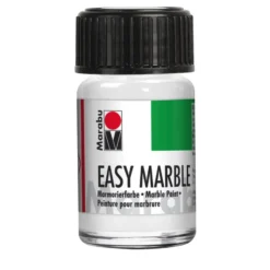 Marabu Easy Marble Marmoreringsfarge 15ml – 070 Hvit