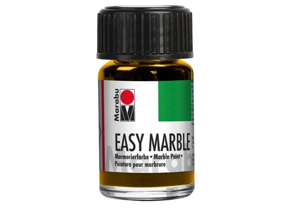 Marabu Easy Marble Marmoreringsfarge 15ml – 021 Mellomgul