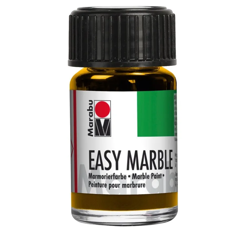 Marabu Easy Marble Marmoreringsfarge 15ml – 021 Mellomgul