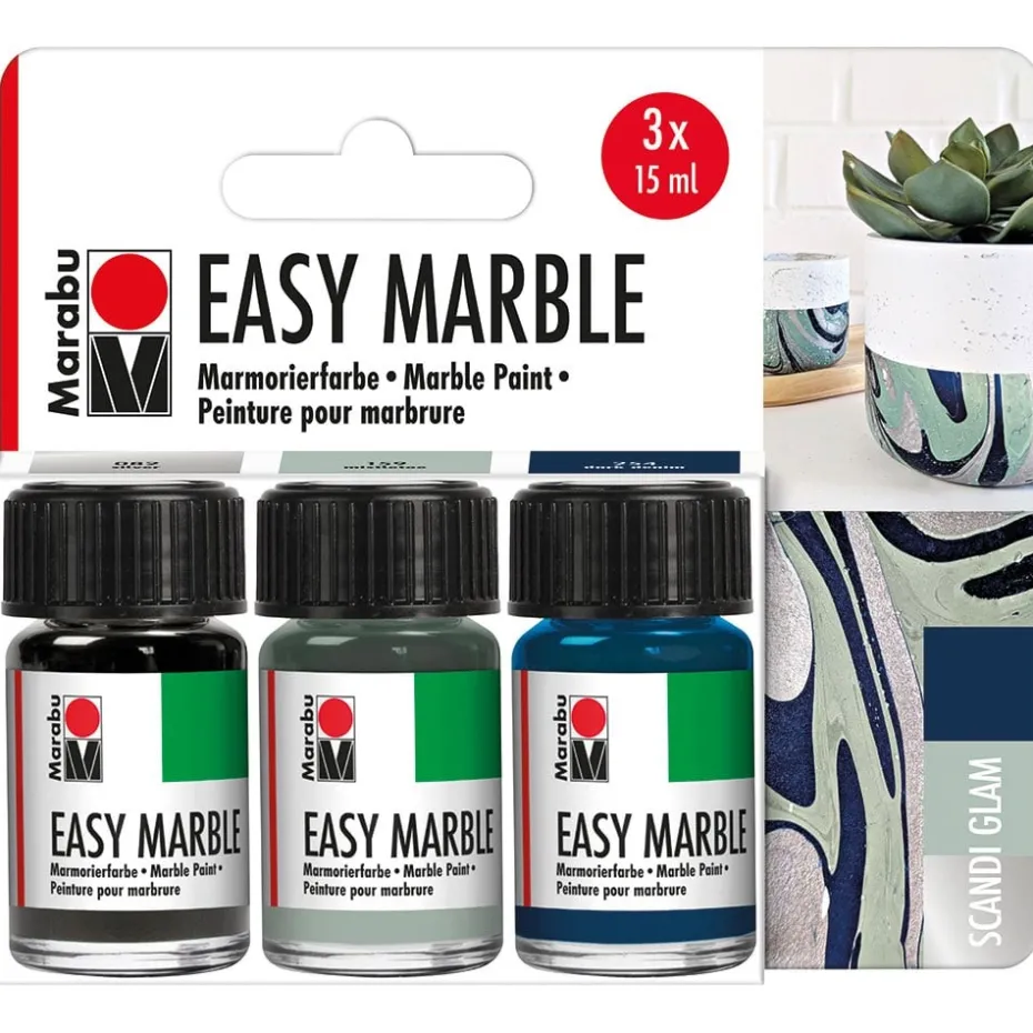 Marabu Easy Marble Set 3x15ml – Scandi Glam