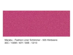 Marabu Fashion Liner 25 ml – 505 Shimmer Bringebærrød