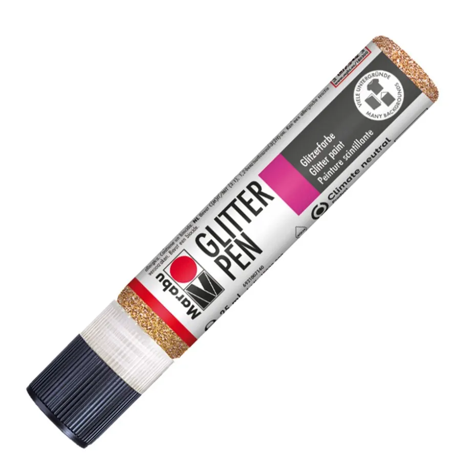Marabu Glitter Pen – 586 Rødgull