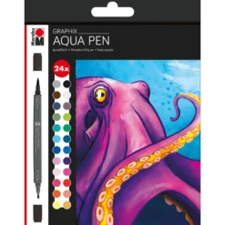 Marabu Graphix Aqua Pen – Octopy – 24stk