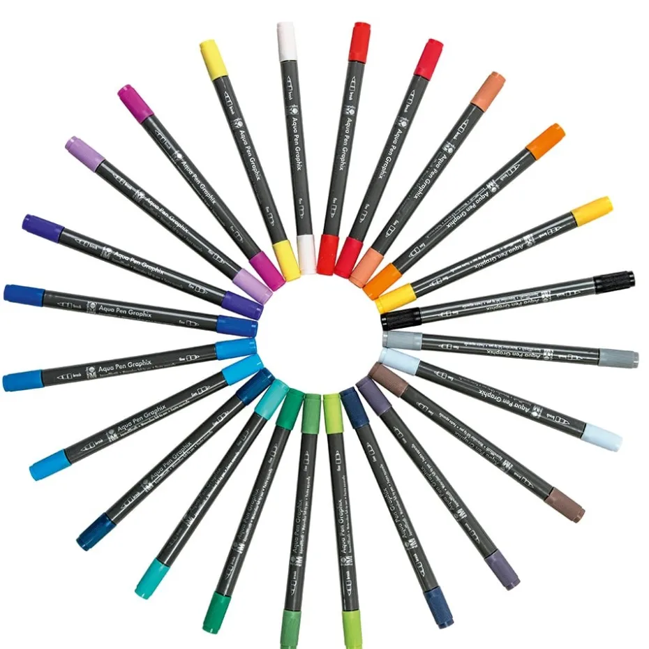 Marabu Graphix Aqua Pen – Octopy – 24stk
