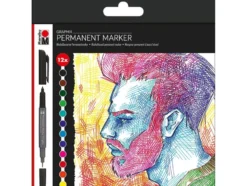 Marabu Graphix Permanent Marker Sett – 12stk SIGNIFICANT