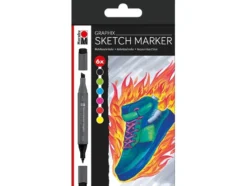 Marabu Graphix Sketch Marker – 6stk HEAT