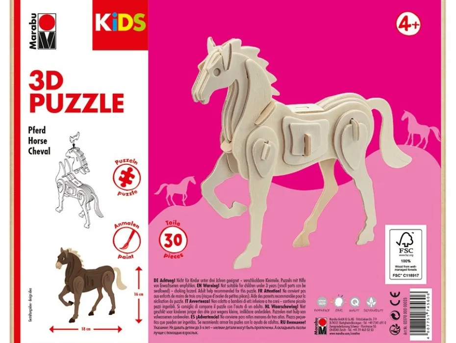 Marabu KiDS 3D Puzzle – Horse