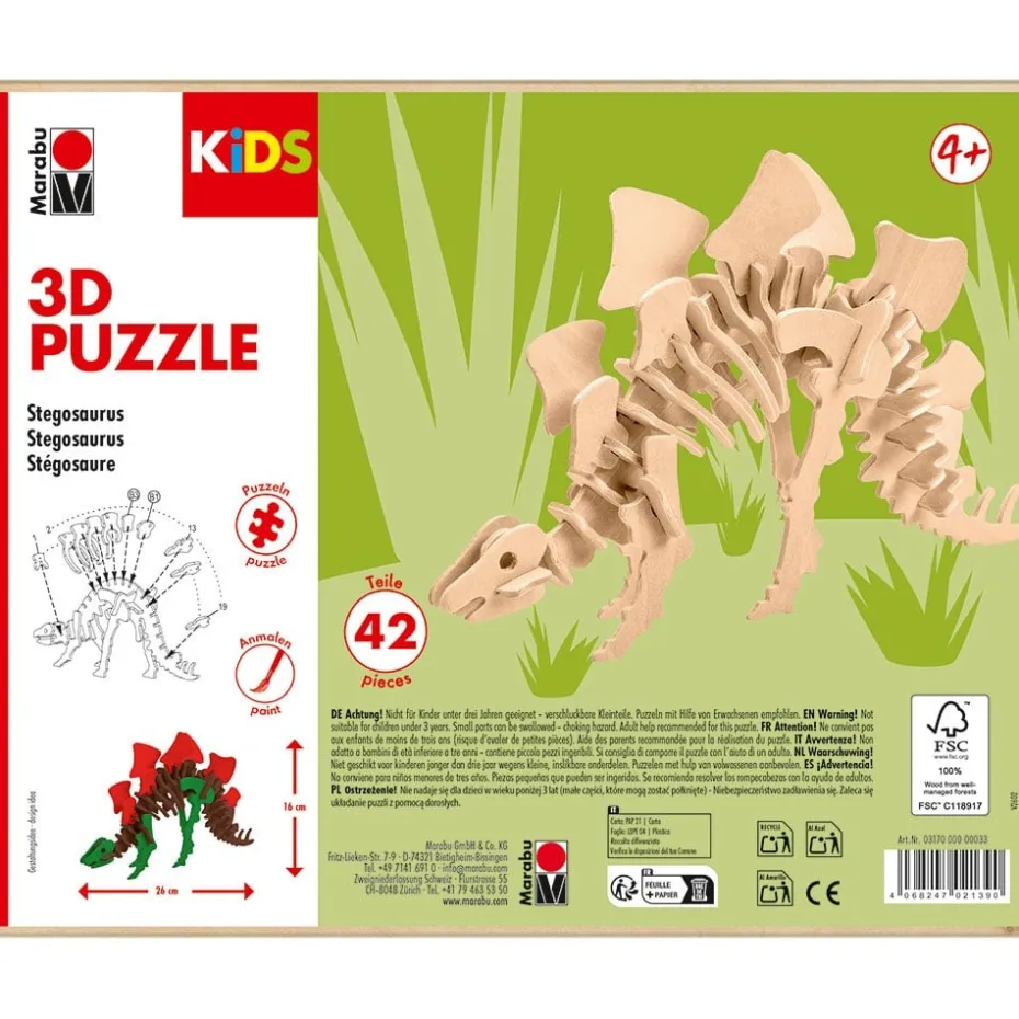Marabu KiDS 3D Puzzle – Stegosaurus