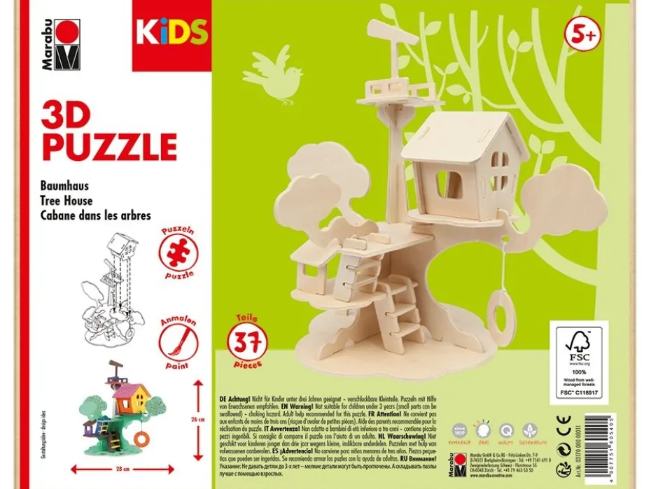 Marabu KiDS 3D Puzzle – Tree House