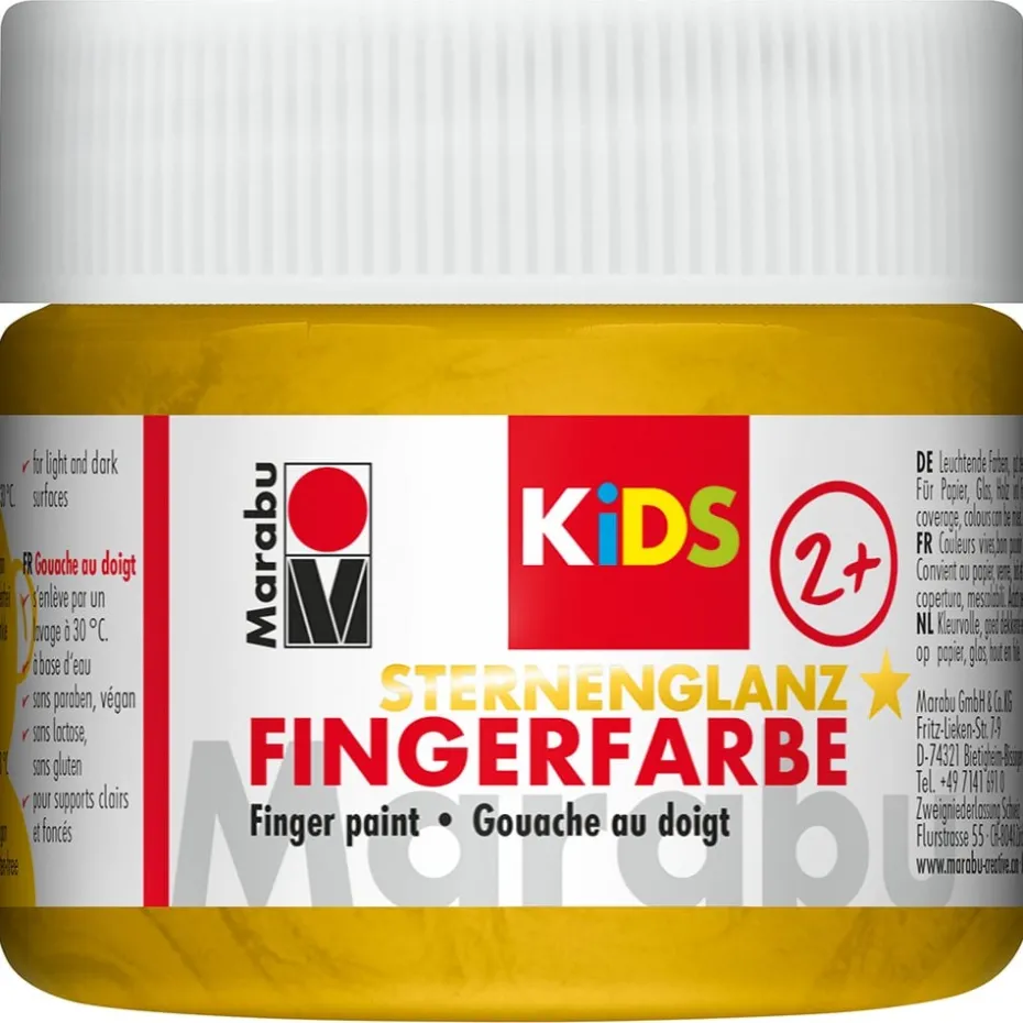 Marabu KIDS Finger Paint 100ml – Metallic Gold
