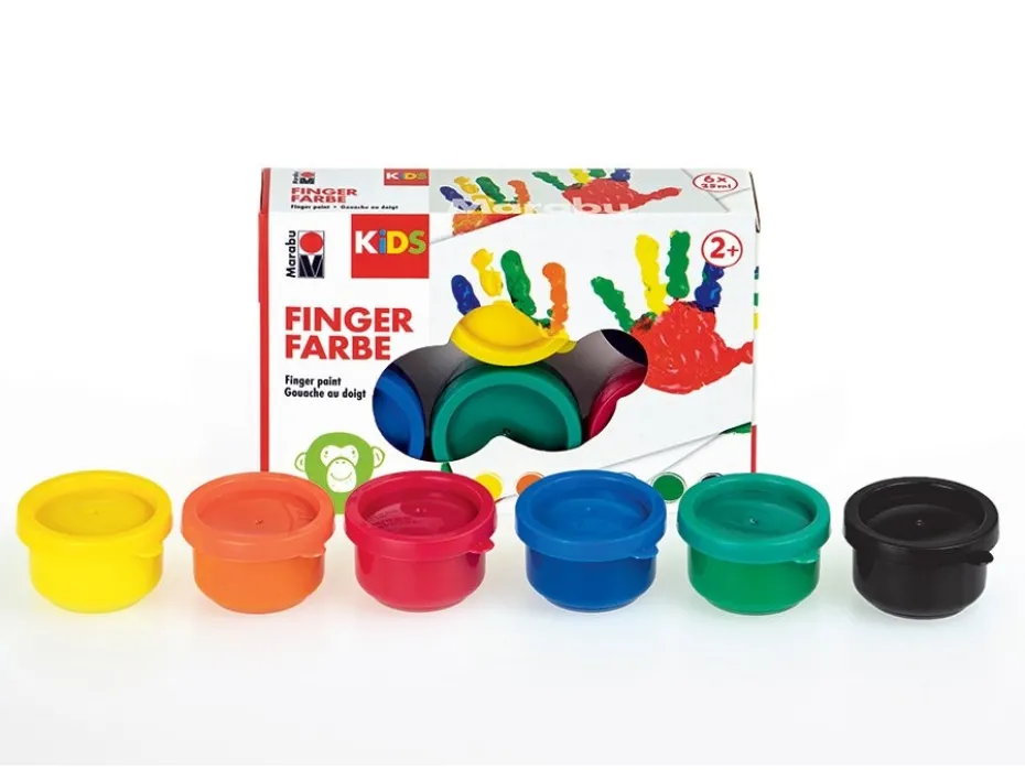 Marabu KIDS Finger Paint Set – 6x35ml