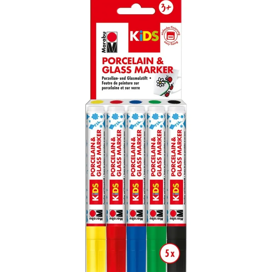 Marabu KIDS Porcelain & Glas – Maxi Fun Sett 5stk