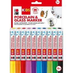 Marabu KIDS Porcelain & Glas – Mega Fun Sett 10stk set