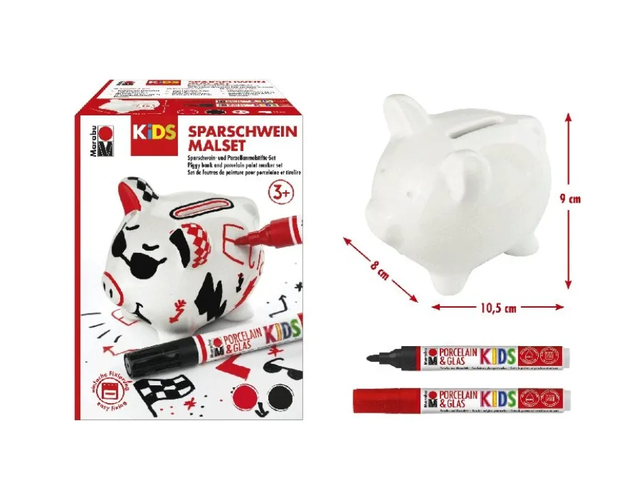 Marabu KiDS Porcelain & Glas Painter Sett – Money Box