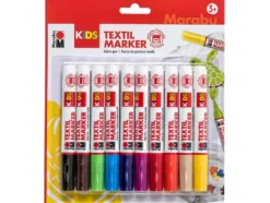 Marabu KIDS Textile Marker Tekstiltusj Sett – 10stk
