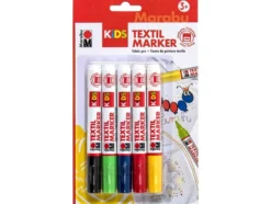 Marabu KIDS Textile Marker Tekstiltusj Sett – 5stk