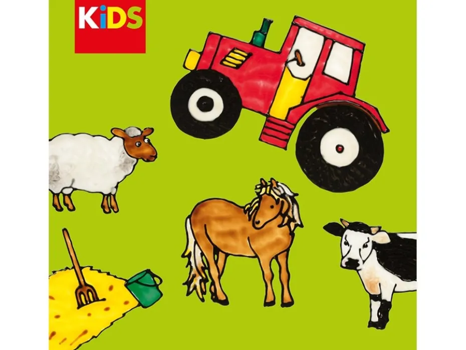 Marabu KIDS Window Color Vindusmaling 6x80ml – Farm