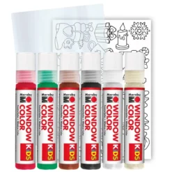 Marabu KIDS Window Color Vindusmaling 6x25ml – Christmas