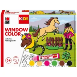 Marabu KIDS Window Color Vindusmaling 6x25ml – Pony Ranch