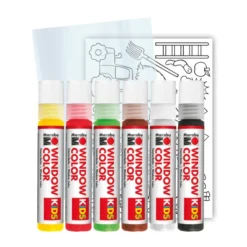 Marabu KIDS Window Color Vindusmaling 6x25ml – Farm