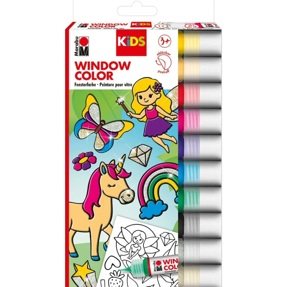 Marabu KIDS Window Color Vindusmaling 10x25ml – Fairy