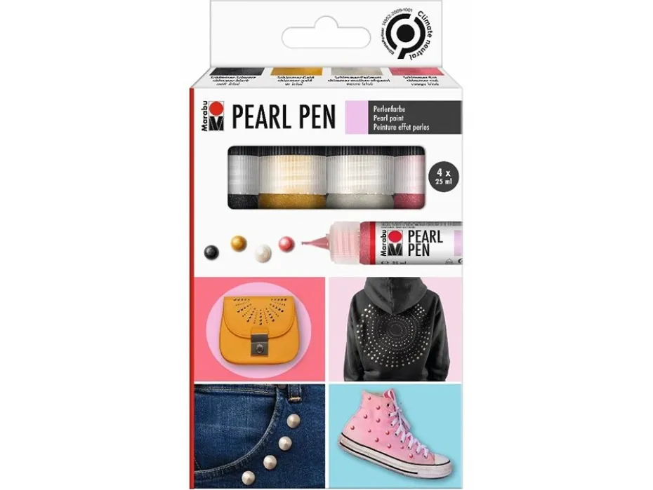 Marabu Pearl Pen Sett – 4 x 25 ml