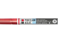 Marabu Porcelain & Glas Painter 1-2mm – 732 Metallic rød