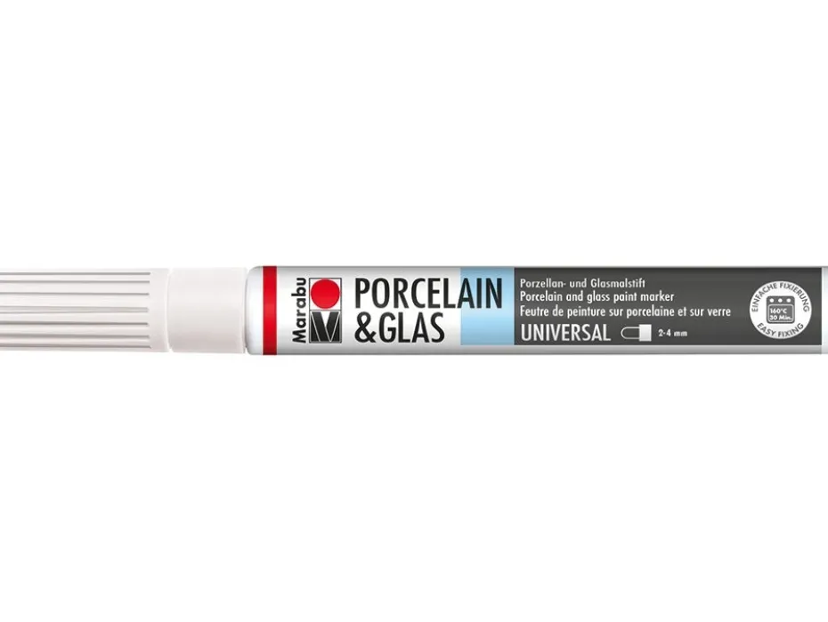 Marabu Porcelain & Glas Painter 2-4mm – 070 Hvit